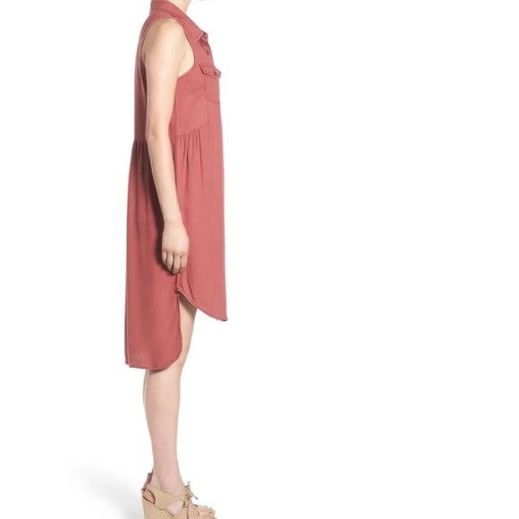 B.P. Sleeveless Woven Shirtdress - Picture 3 of 6